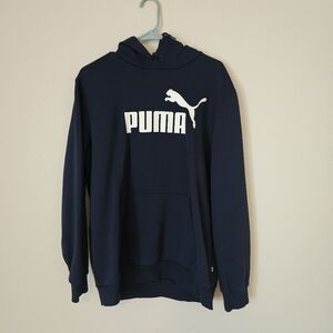 PUMA Men's Dark Blue Navy Hoodie